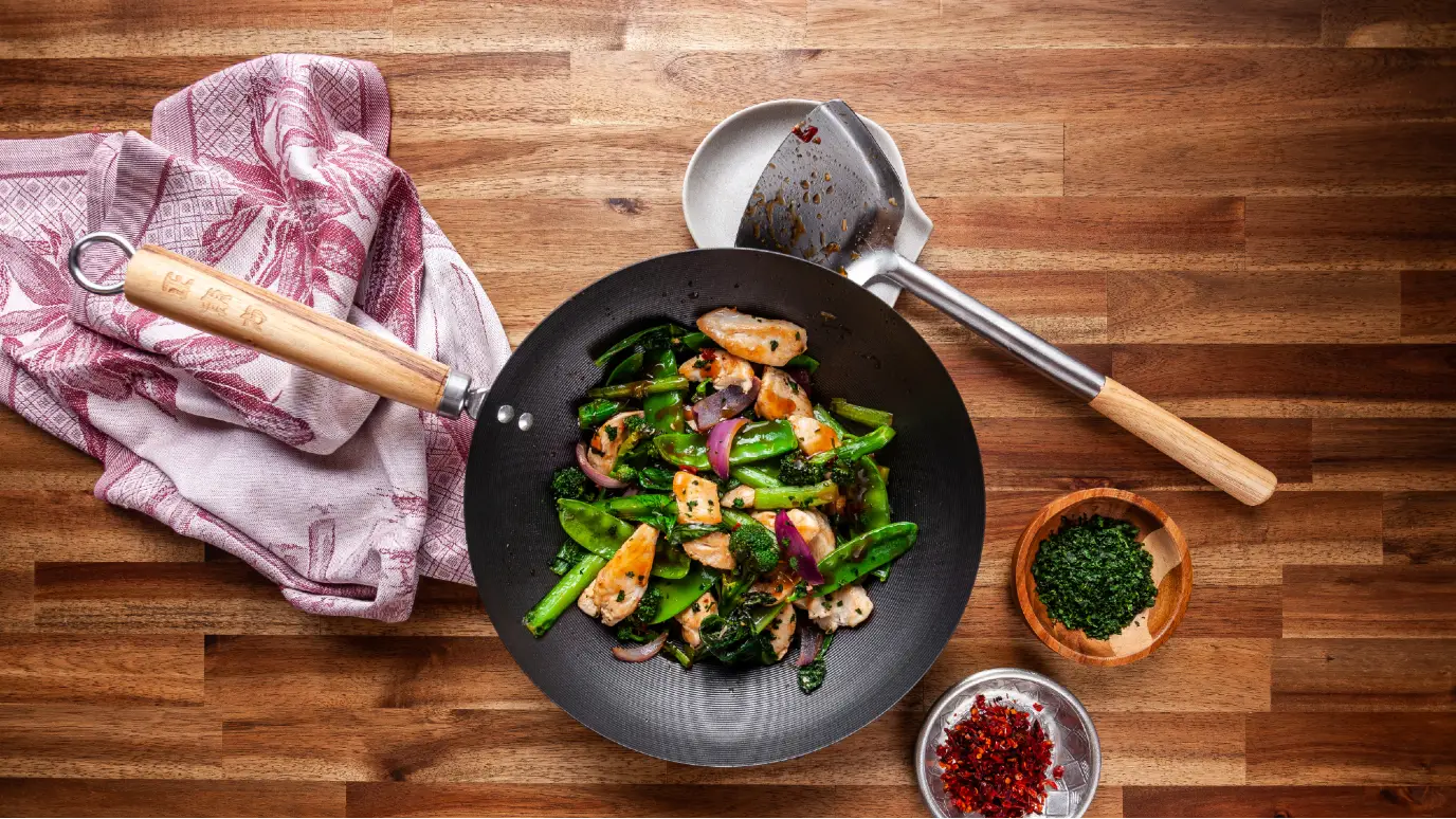 Chilli Garlic Chicken Stir Fry