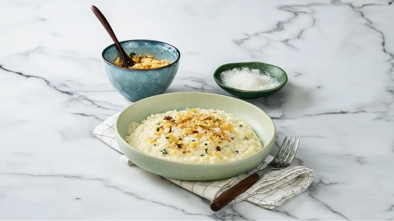 Creamy Lemon Risotto with Parsley Crumb
