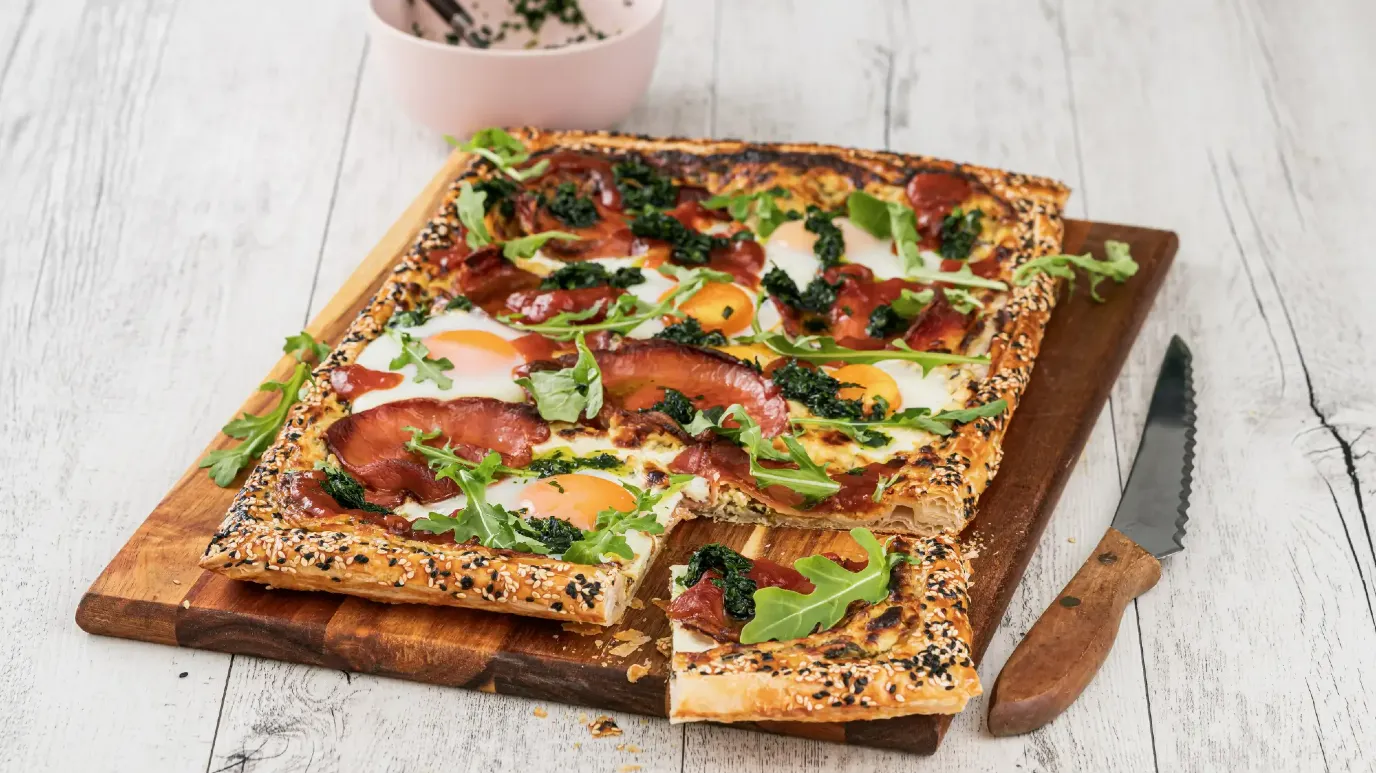 Egg & Bacon Brunch slice