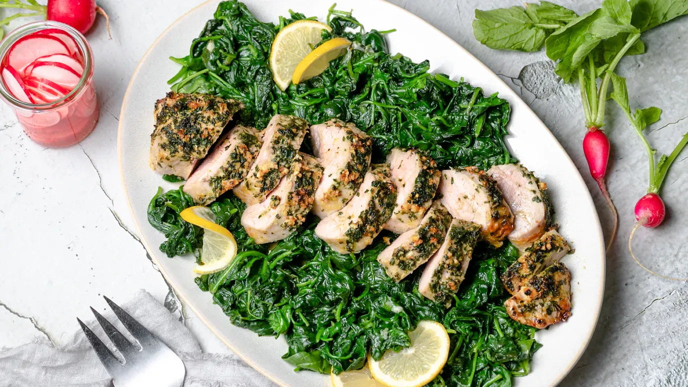 Herb Crusted pork