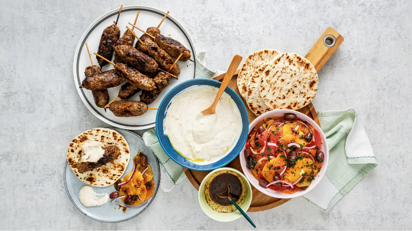 Lamb Kofta with Orange Salad