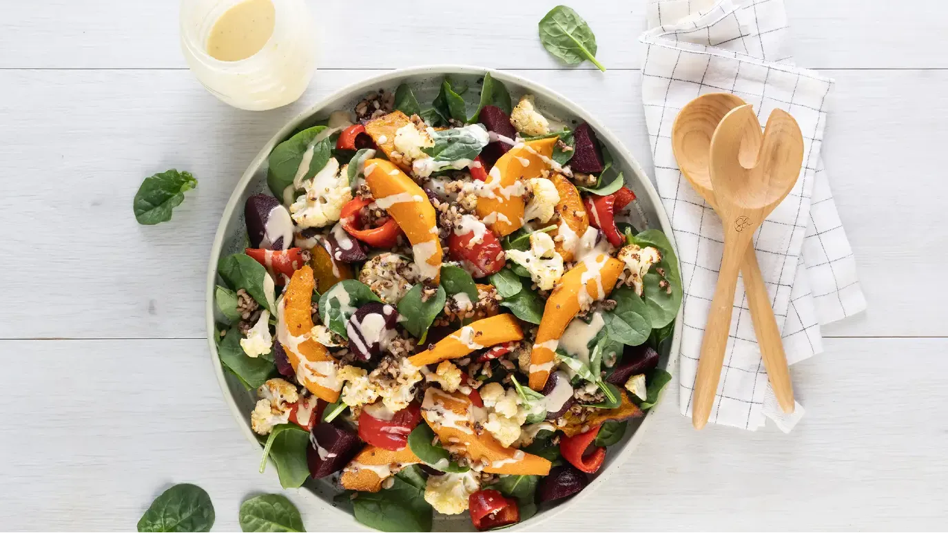 Lemony Roasted Vegetable Salad