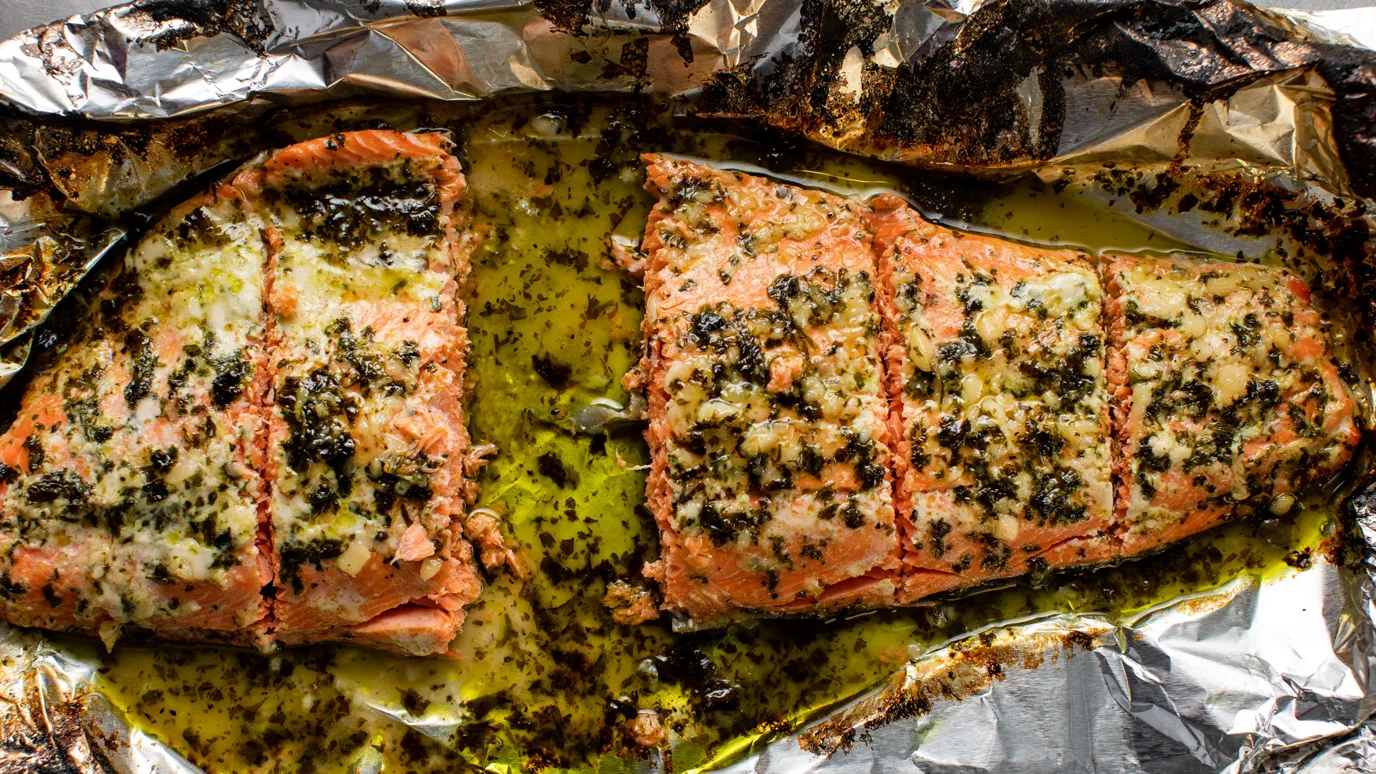 Cilantro-Honey Glazed Salmon